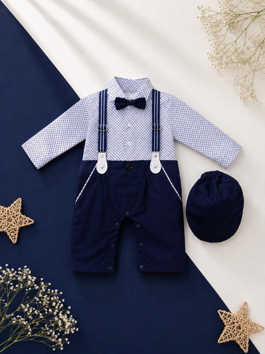 3pcs Imported Gentleman Look Boys Dangree Romper