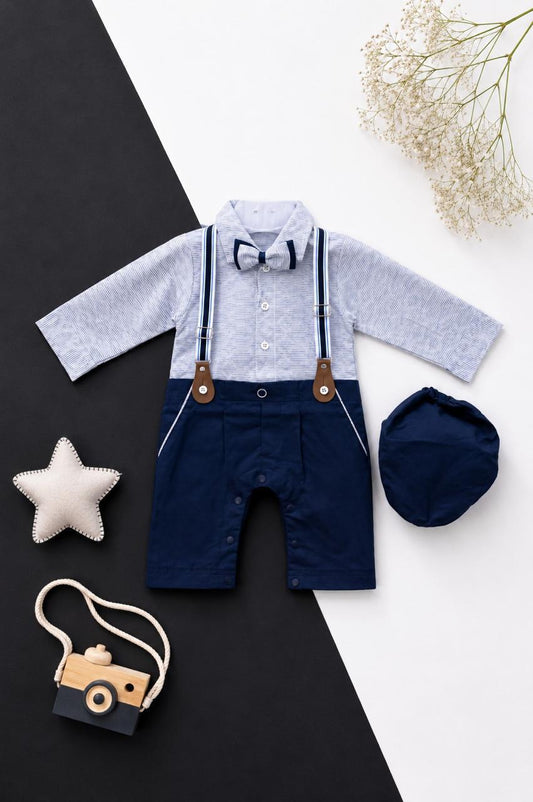 Imported Winter 3pcs Gentleman Look Dangree Romper