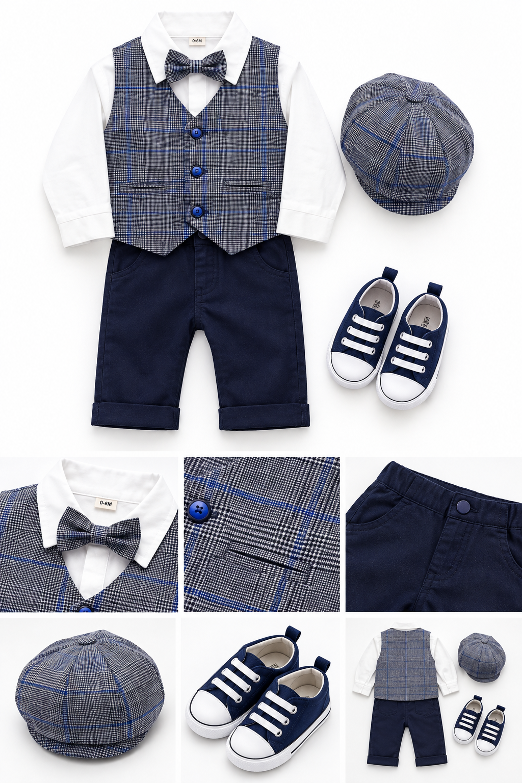 Imported 3pcs winter Gentleman look Romper suit